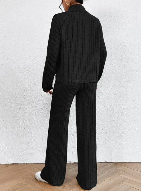 Ensemble Femme Pull et Pantalon Tricoté Moderne 5