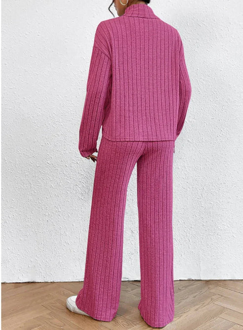 Ensemble Femme Pull et Pantalon Tricoté Moderne 8