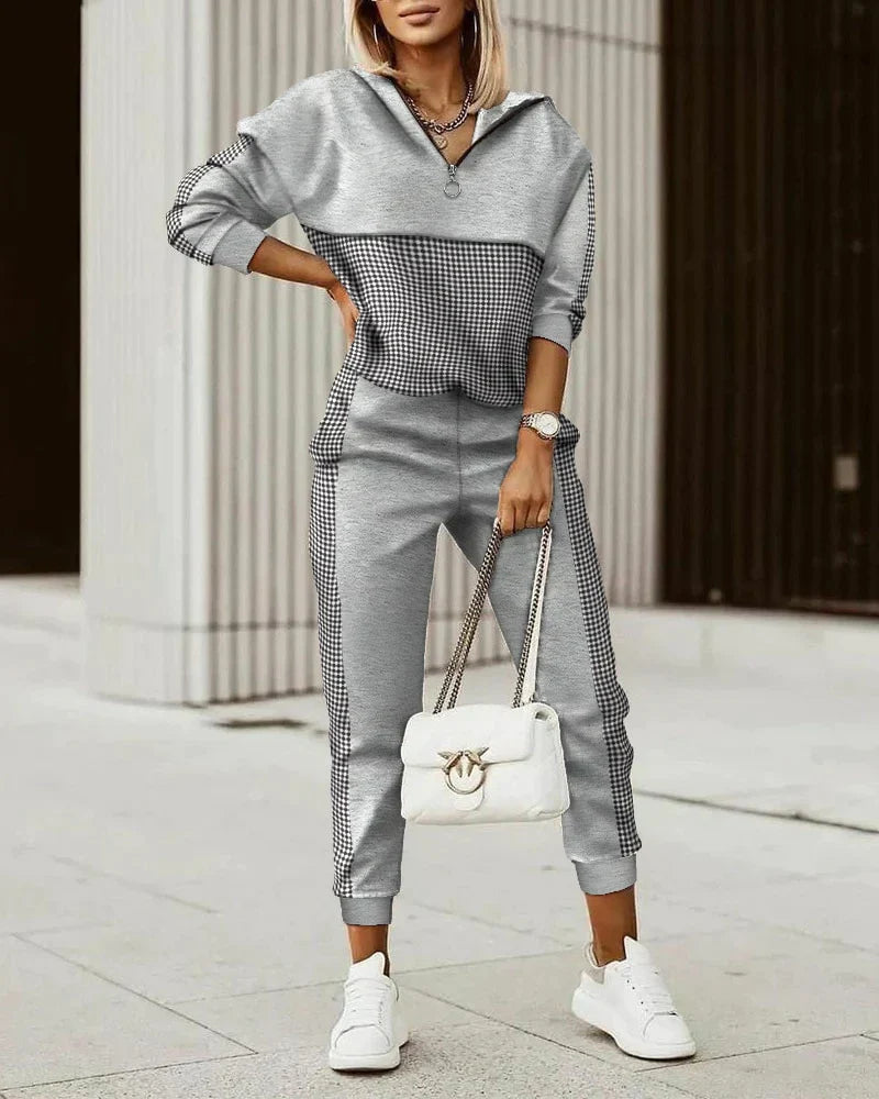 Ensemble Jogging Femme Monogram Coupe Moderne Tissu Mélangé 7