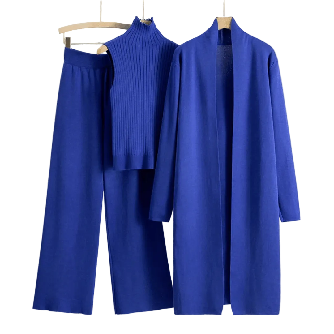Ensemble Pantalon Trois Pièces Printemps Femme Chic 5