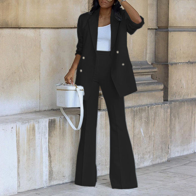 Ensemble Pantalon Veste Femme Chic Moderne 3