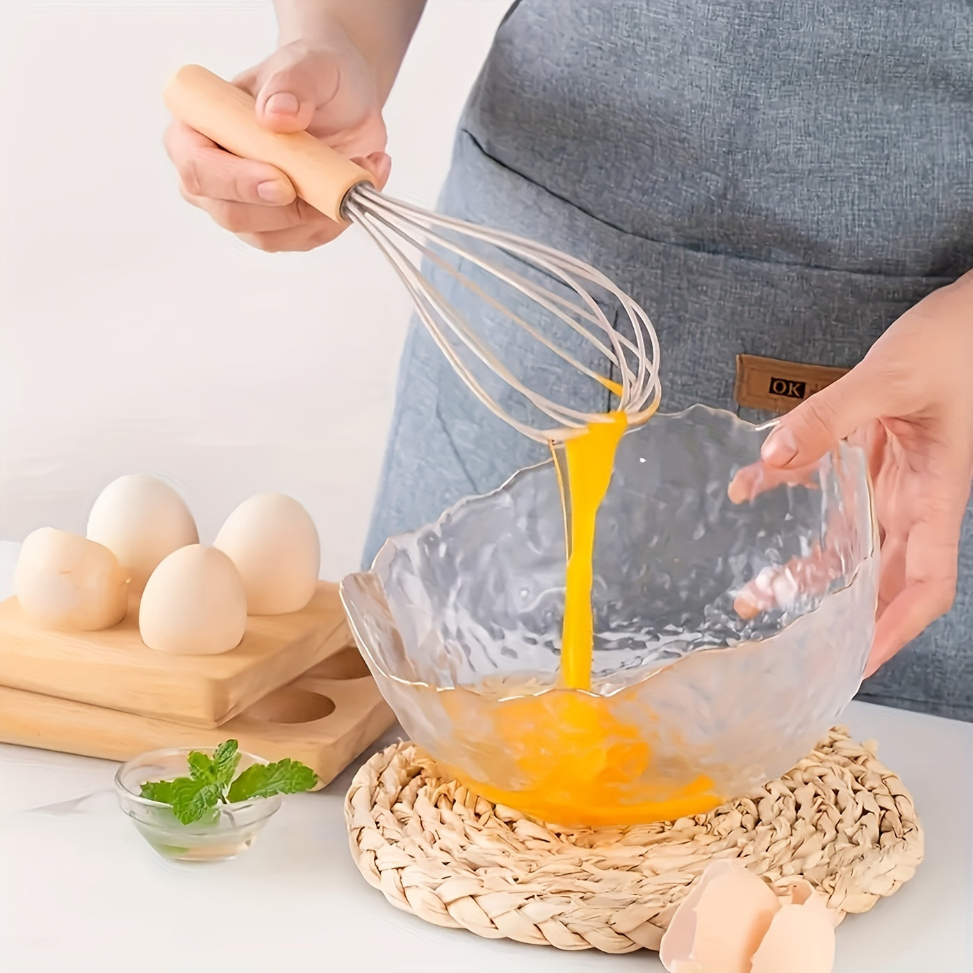Ensemble d'Ustensiles de Cuisine en Silicone et Bois - 12 Pièces 8