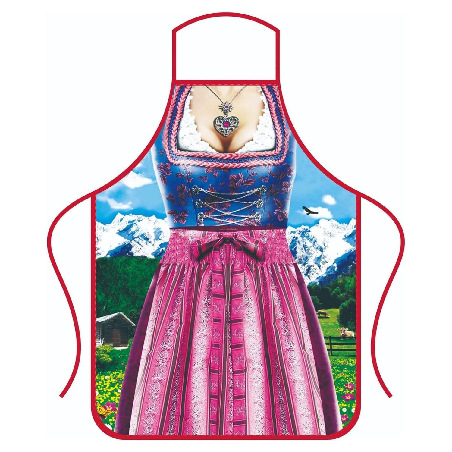 Ensemble de 2 Schürzen Humoristiques pour Couples Style Oktoberfest Imprimé 3D 6