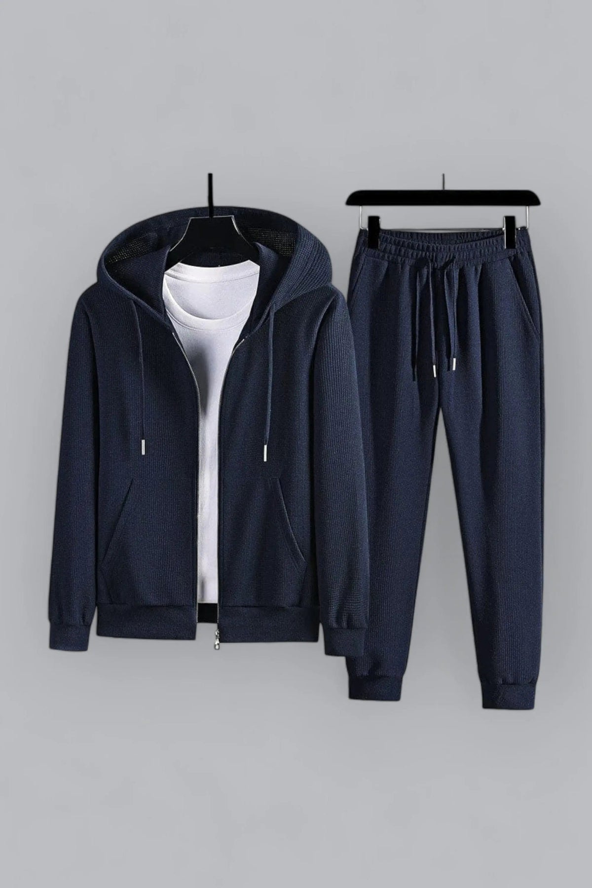 Ensemble de Loungewear Tricoté à Gaufres pour Femmes 2