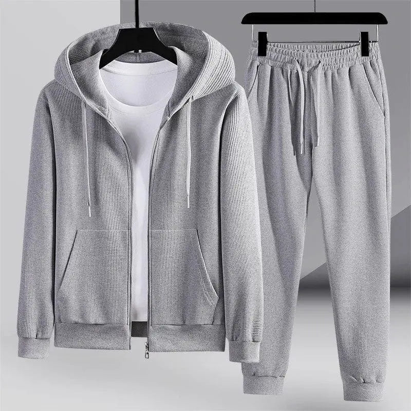 Ensemble de Loungewear Tricoté à Gaufres pour Femmes 9