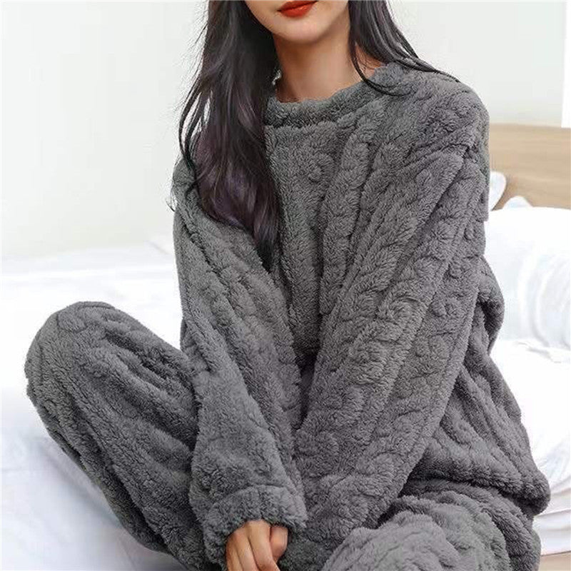 Ensemble de Pyjama en Fleece pour Femme Confortable 3
