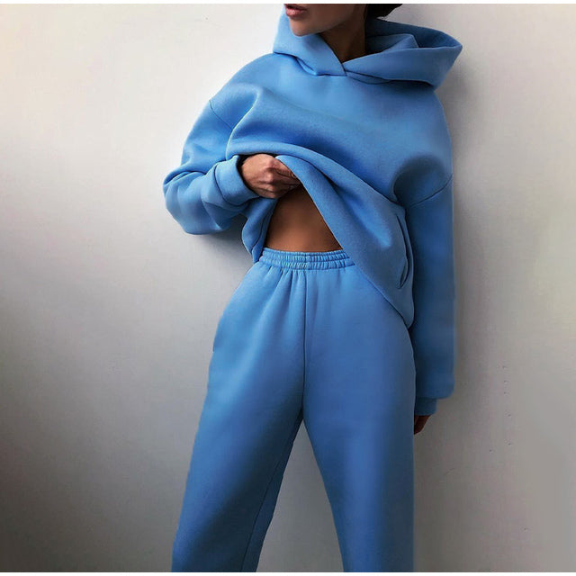 Ensemble de Vêtements pour Femmes avec Doublure en Fleece 1