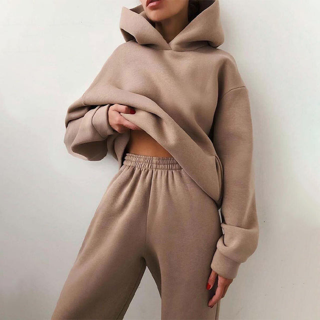 Ensemble de Vêtements pour Femmes avec Doublure en Fleece 5