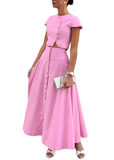 Ensemble deux pièces femme coupe ajustée boutonné 0