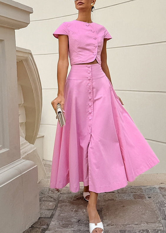 Ensemble deux pièces femme coupe ajustée boutonné 2