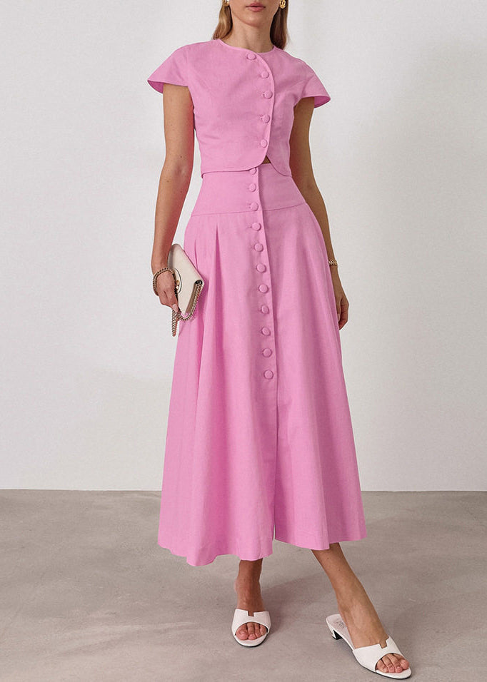 Ensemble deux pièces femme coupe ajustée boutonné 4