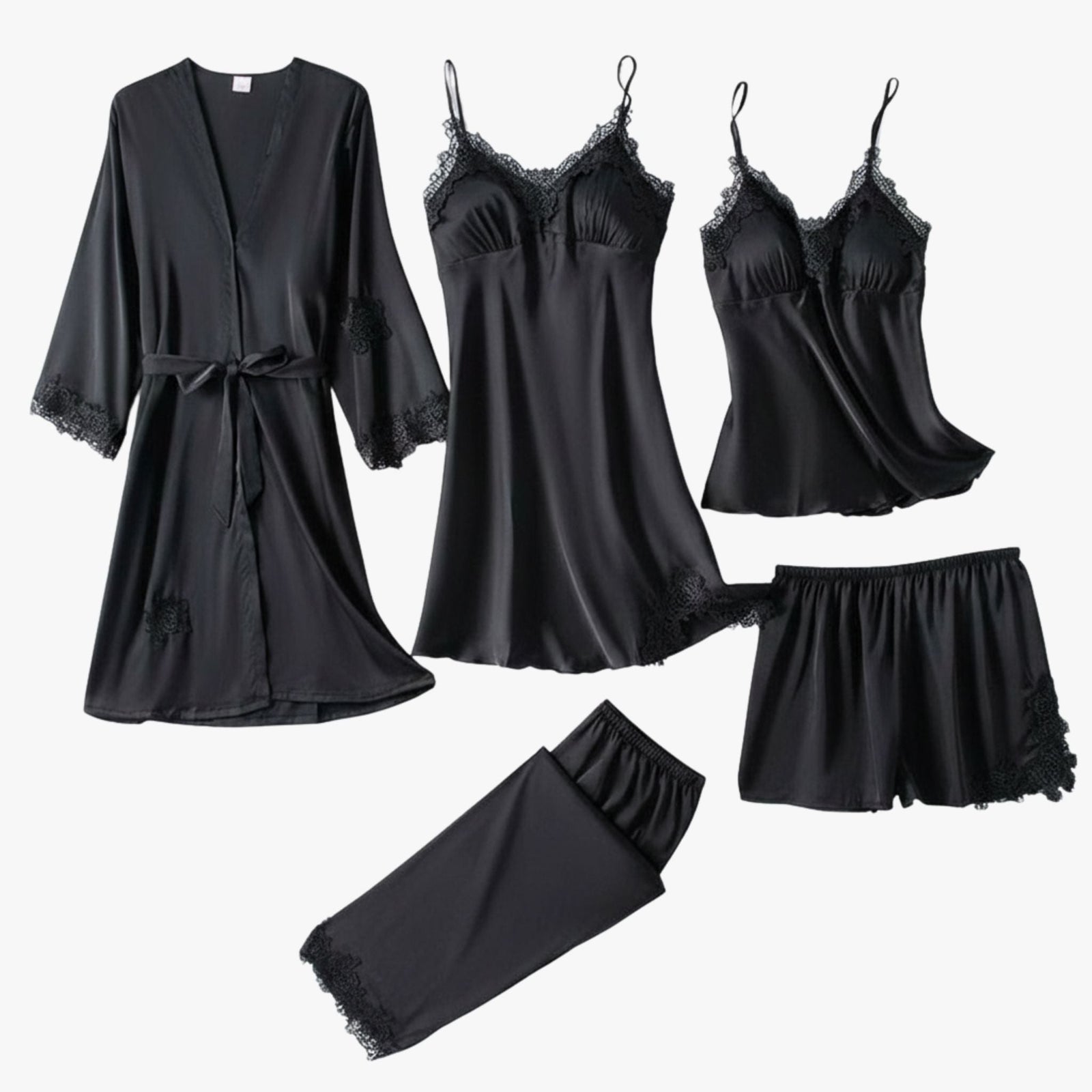 Ensemble pyjama style soie douce 10