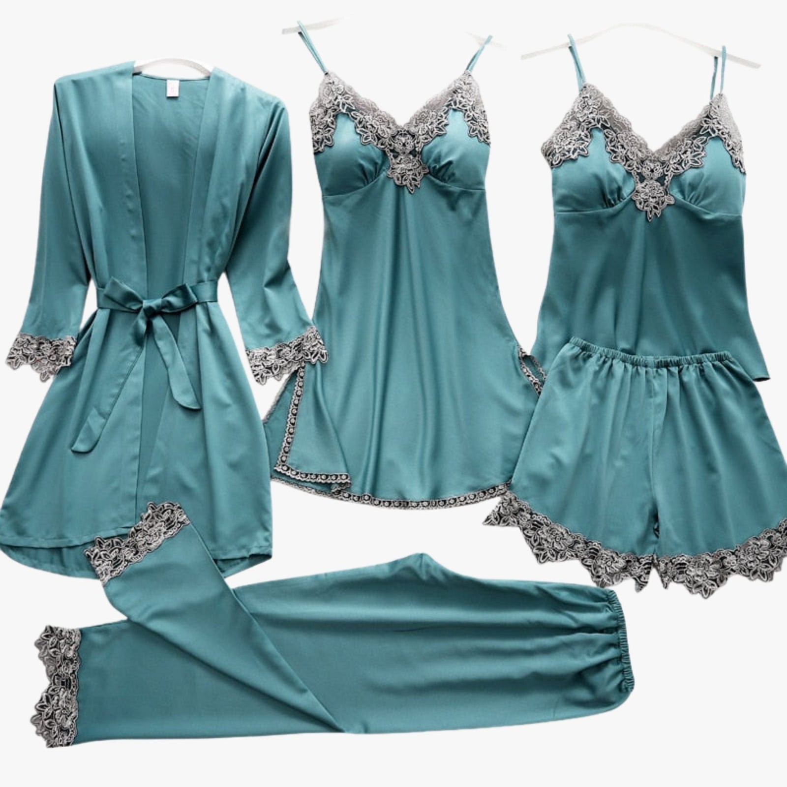 Ensemble pyjama style soie douce 5