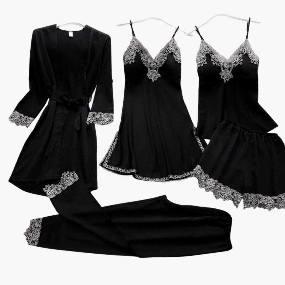 Ensemble pyjama style soie douce 6