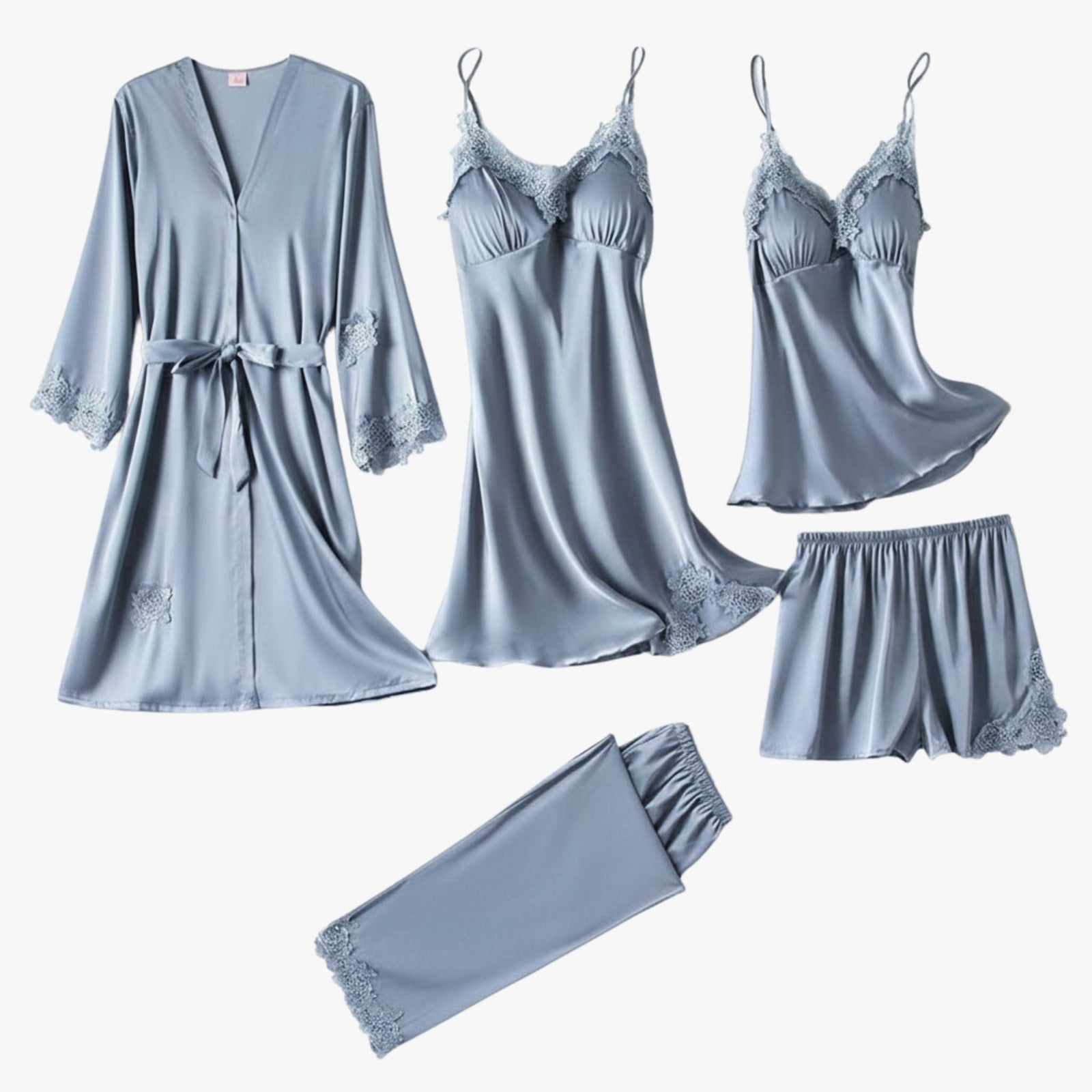 Ensemble pyjama style soie douce 9