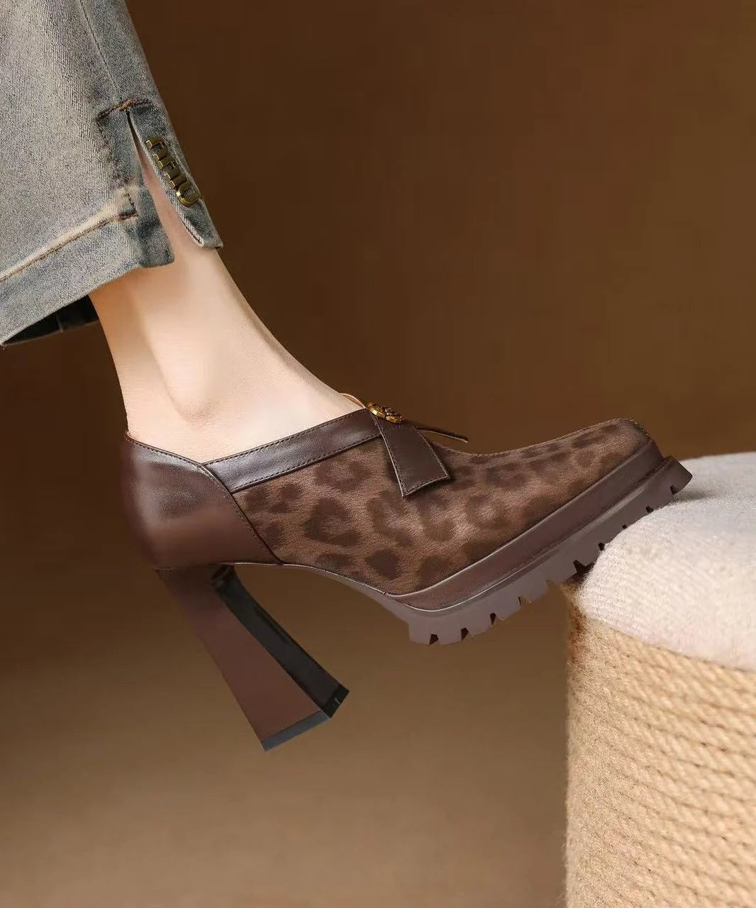 Escarpin Femme Chic et Confortable à Talons Compensés 0