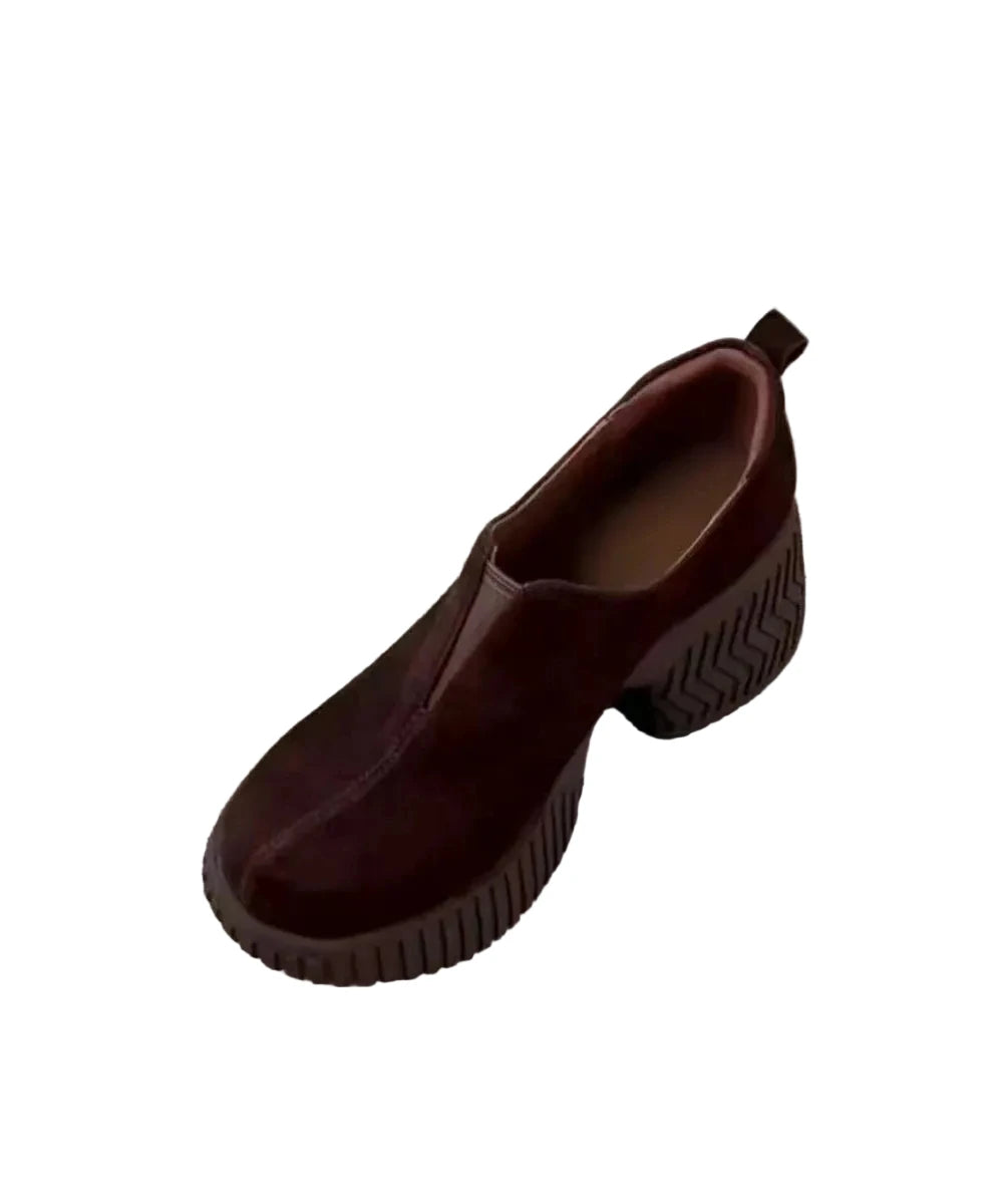Escarpins Femme Style Vintage à Talons Épais 1