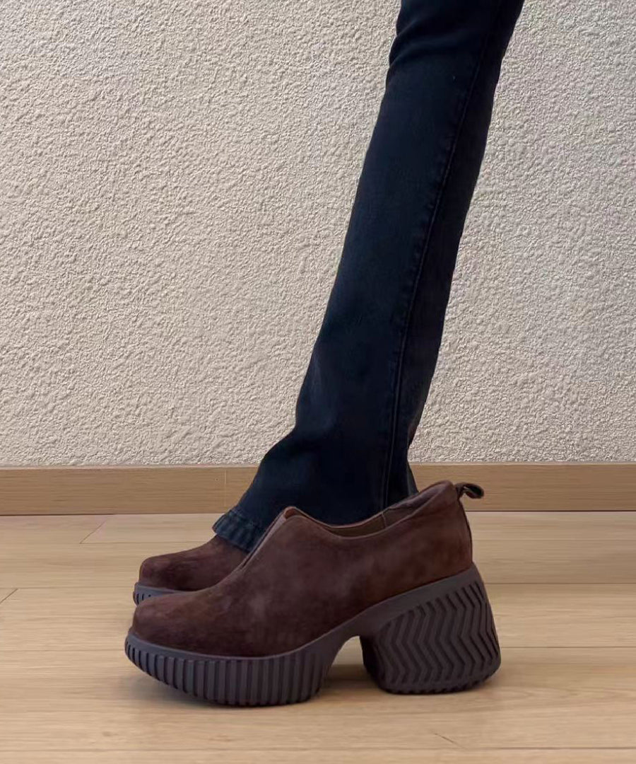 Escarpins Femme Style Vintage à Talons Épais 3