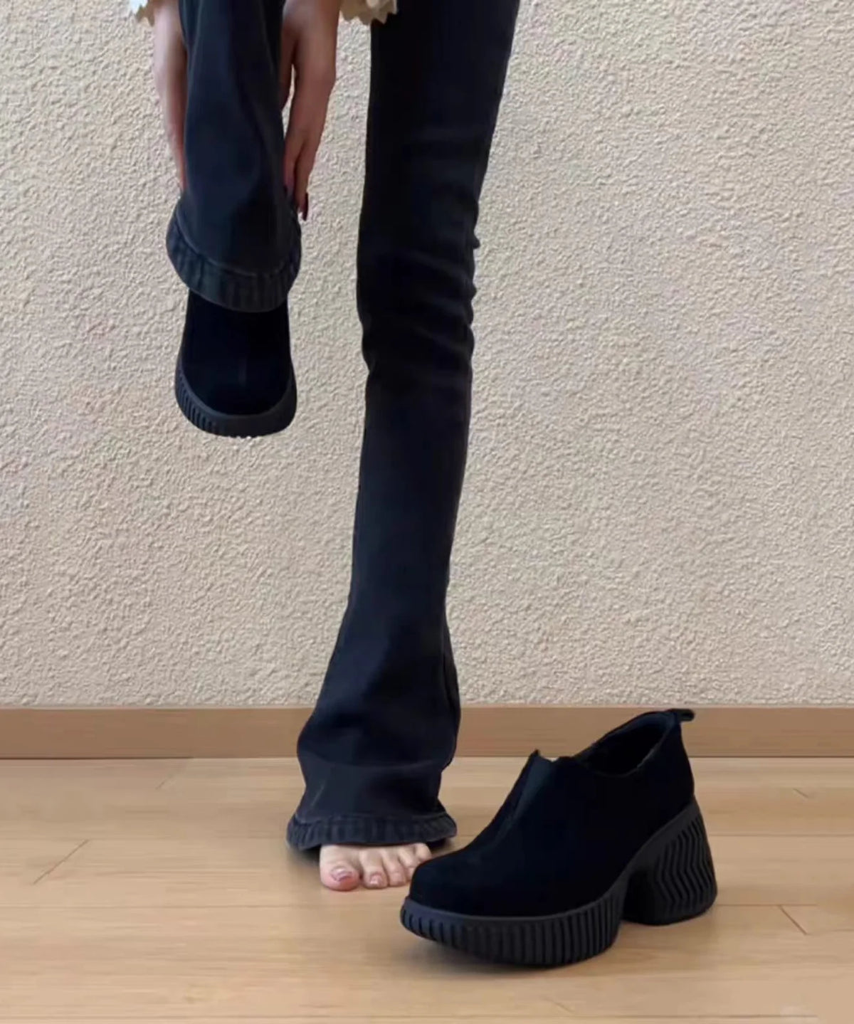 Escarpins Femme Style Vintage à Talons Épais 4