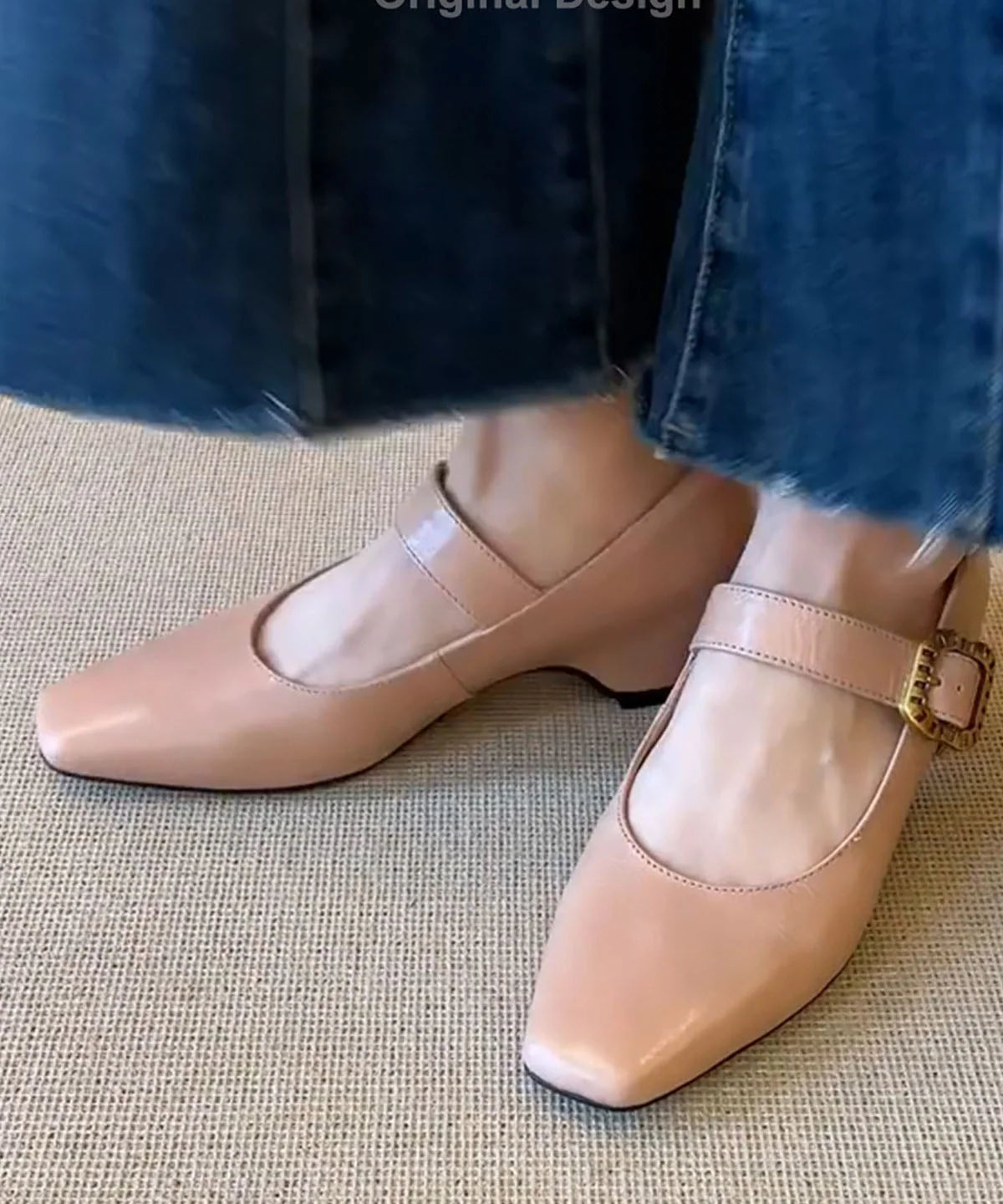 Escarpins Femme Talons Hauts Épais Style Classique 1