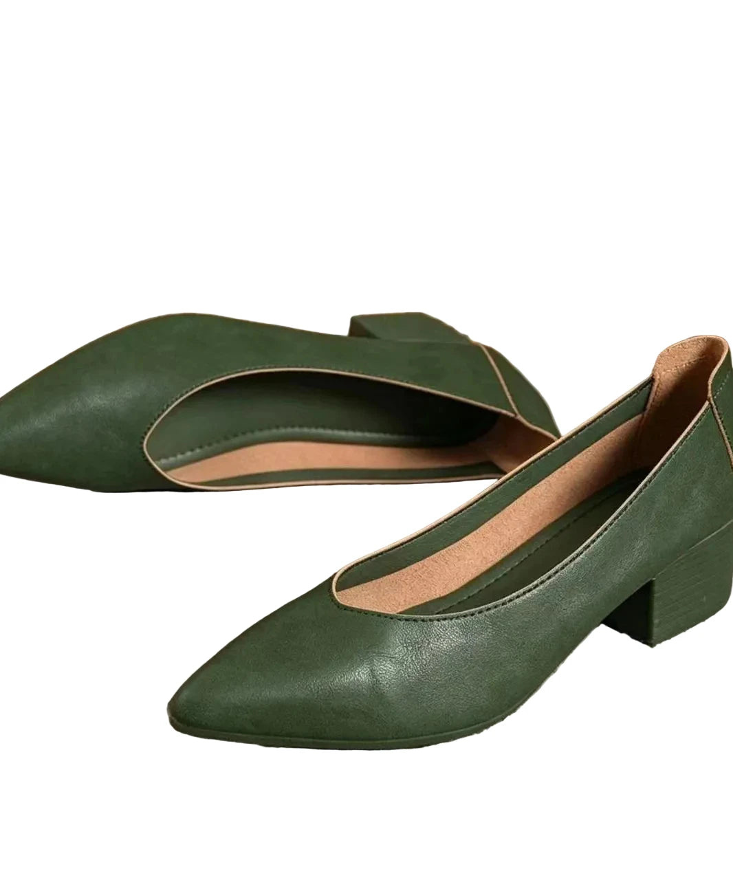 Femmes Escarpins Vintage Bout Pointu Talon Compensé 0
