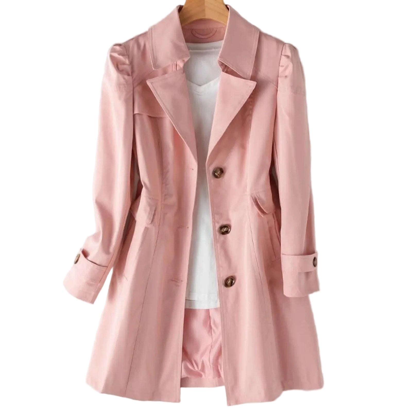 Femmes Trench-Coat Classique Imperméable 3