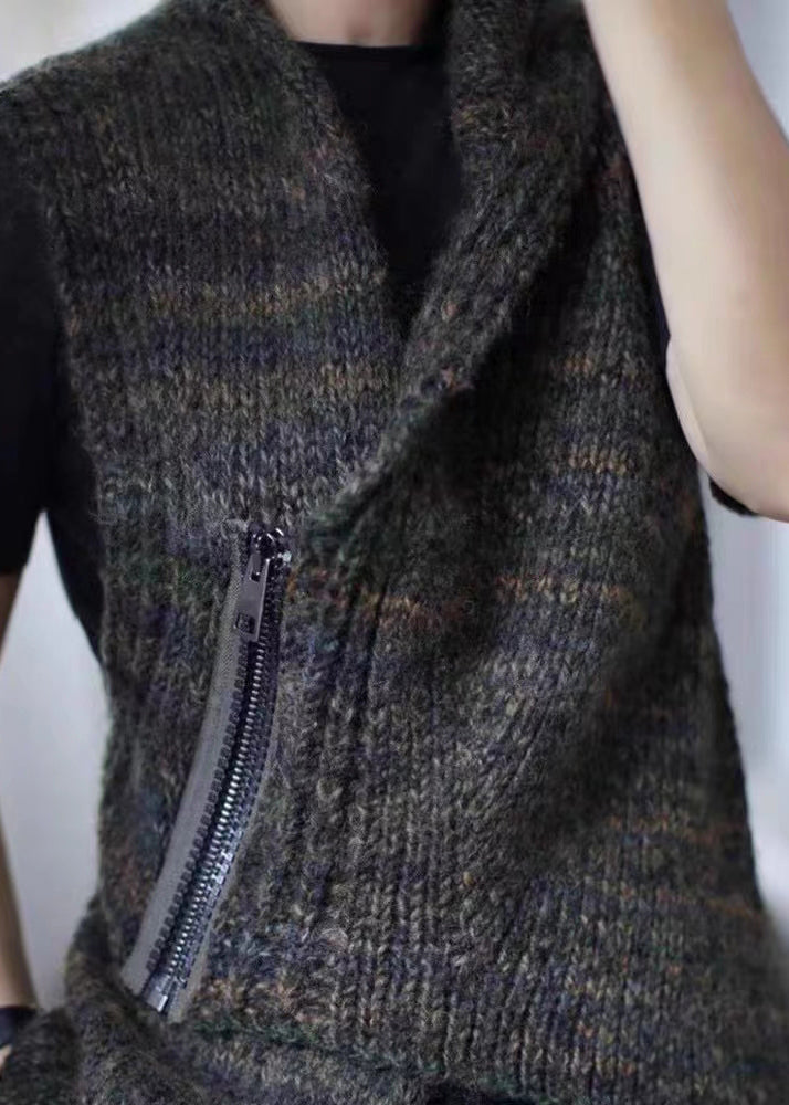 Gilet Asymétrique Femme Zippé 2