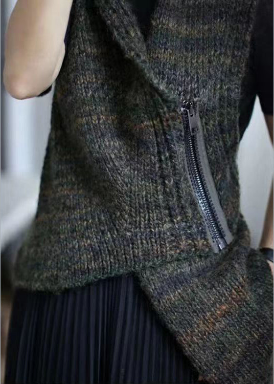 Gilet Asymétrique Femme Zippé 3