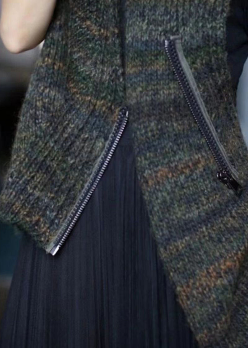Gilet Asymétrique Femme Zippé 4