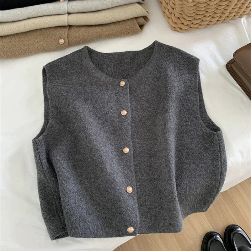 Gilet Décontracté Boutonné pour Femmes 1