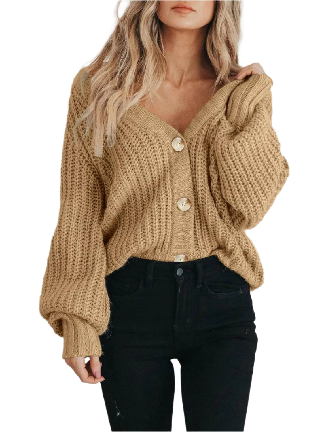 Gilet Long à Boutons pour Femme en Polyester 0