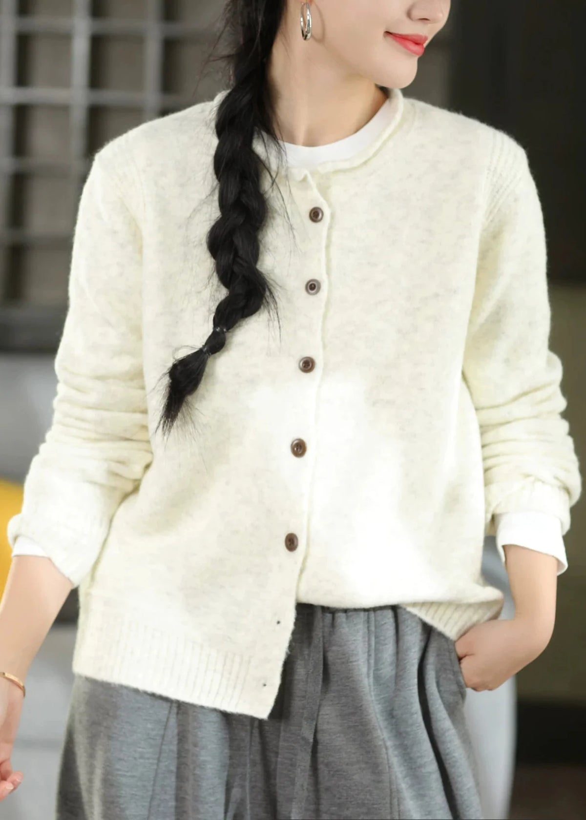 Gilet Sans Manche Femme Patchwork Automnal Col Rond 3