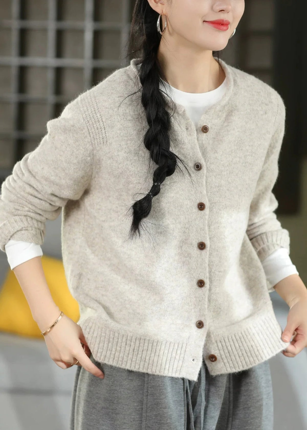 Gilet Sans Manche Femme Patchwork Automnal Col Rond 4
