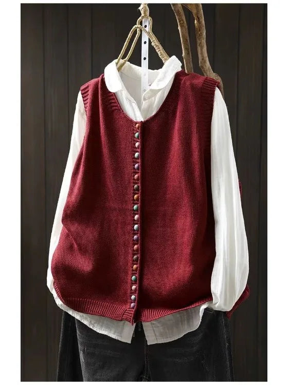 Gilet Tricoté Ample pour Femmes 2