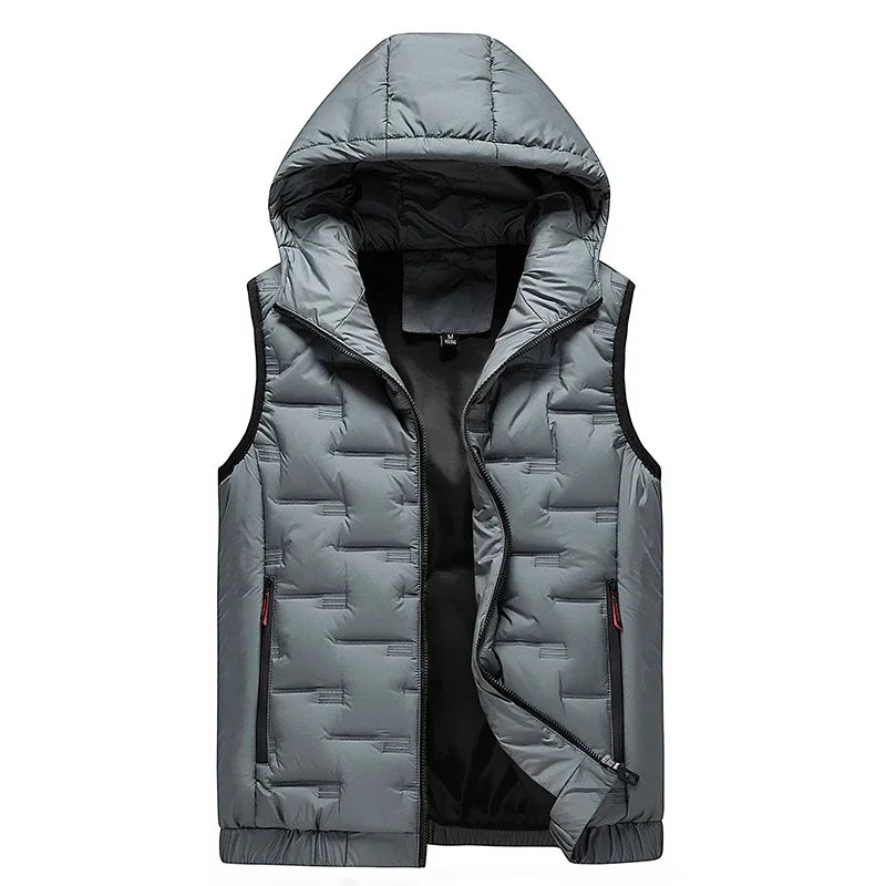 Gilet à capuche pour hommes style tech-wear 1