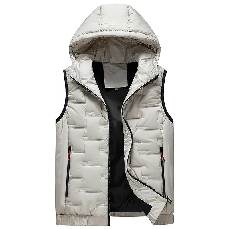 Gilet à capuche pour hommes style tech-wear 2