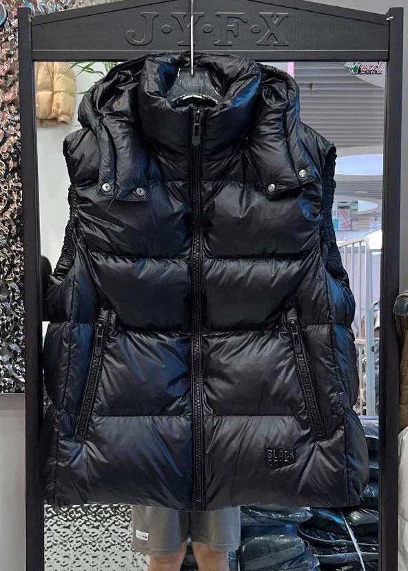 Gilet d'hiver à capuche pour femme coupe ample 1