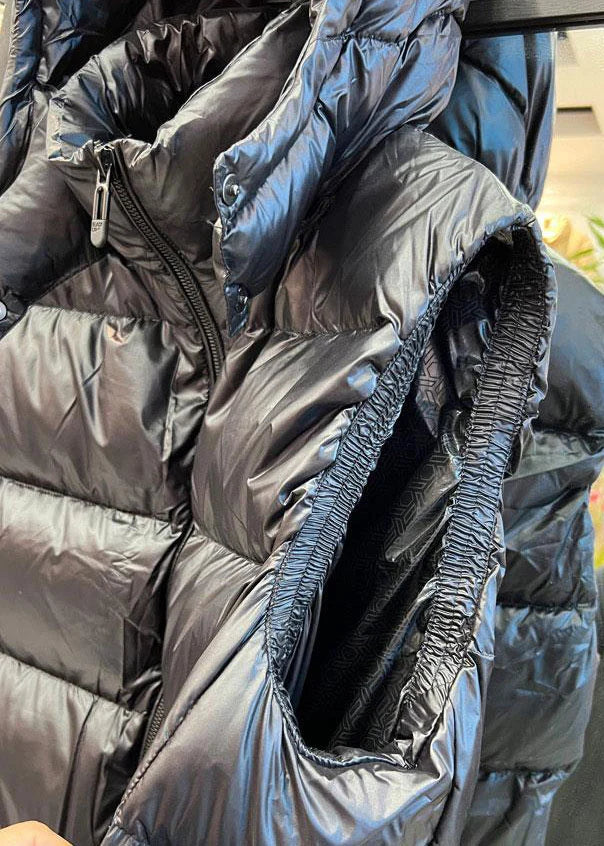 Gilet d'hiver à capuche pour femme coupe ample 4