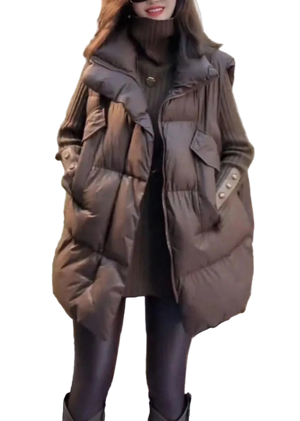 Gilet d'hiver ample pour homme style décontracté 1