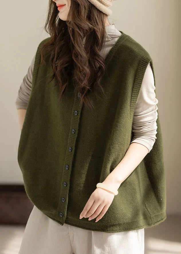 Gilet d'hiver oversize à boutons pour femme 2