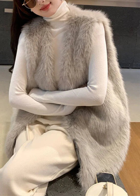Gilet d'hiver pour femme à col en V classique 0