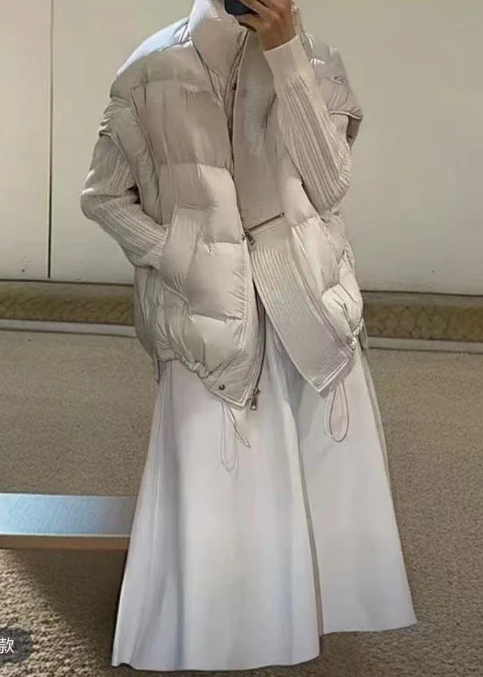 Gilet d'hiver pour femmes à fermeture éclair et cordon de serrage 1