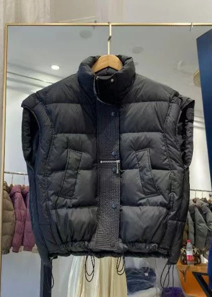 Gilet d'hiver pour homme à fermeture éclair et cordon de serrage 2