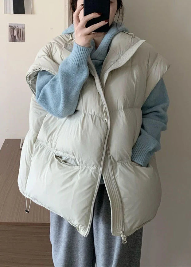 Gilet d'hiver pour homme à poches surdimensionnées style décontracté 1