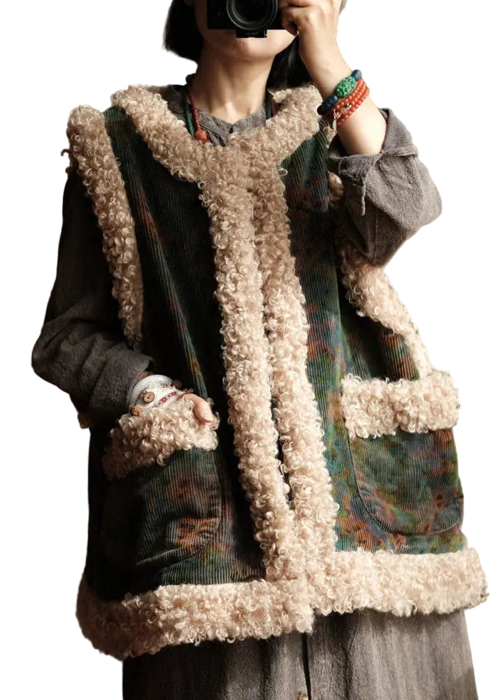 Gilet d'hiver pour homme style velours côtelé rembourré 0