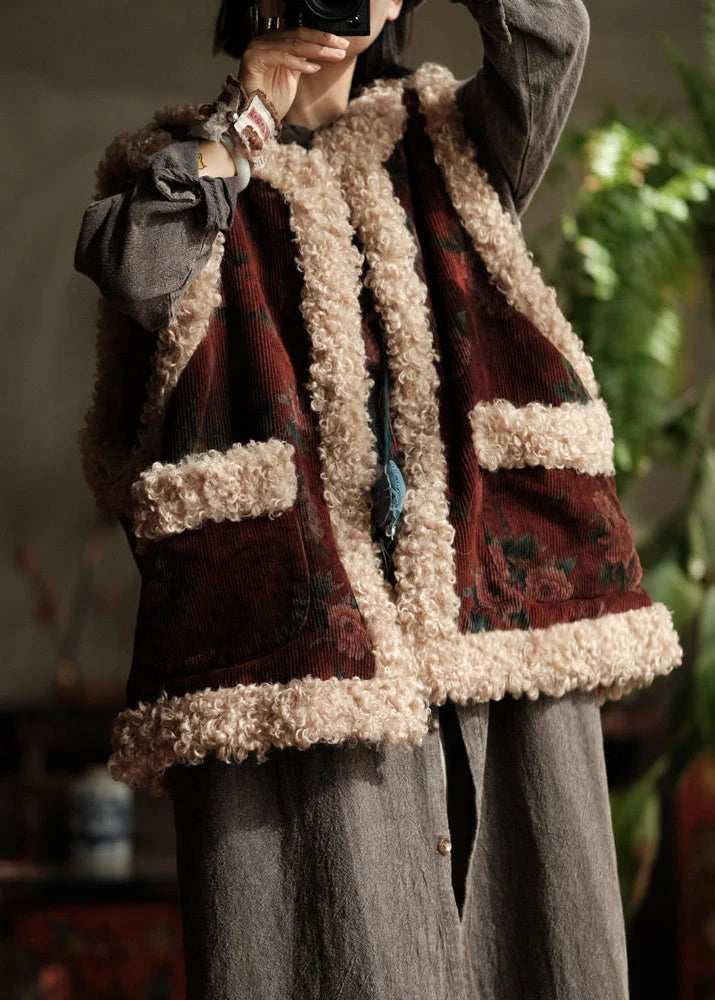 Gilet d'hiver pour homme style velours côtelé rembourré 1