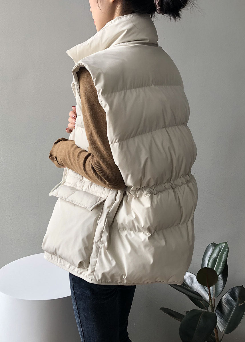 Gilet sans manches d'hiver pour femmes avec cordon de serrage 3