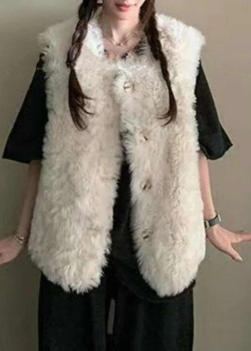 Gilet sans manches pour femme style classique à boutons 1