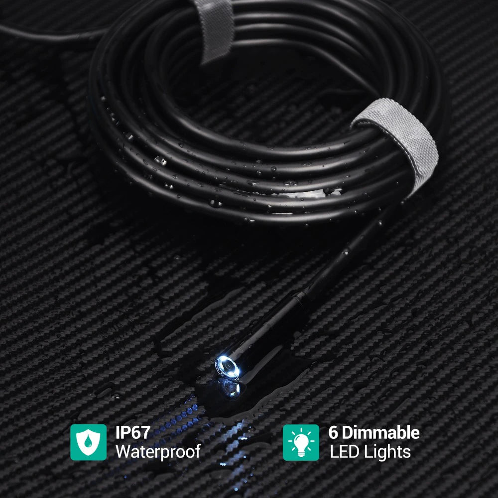 Caméra Endoscope Portable Flexible Haute Définition pour Inspection-4