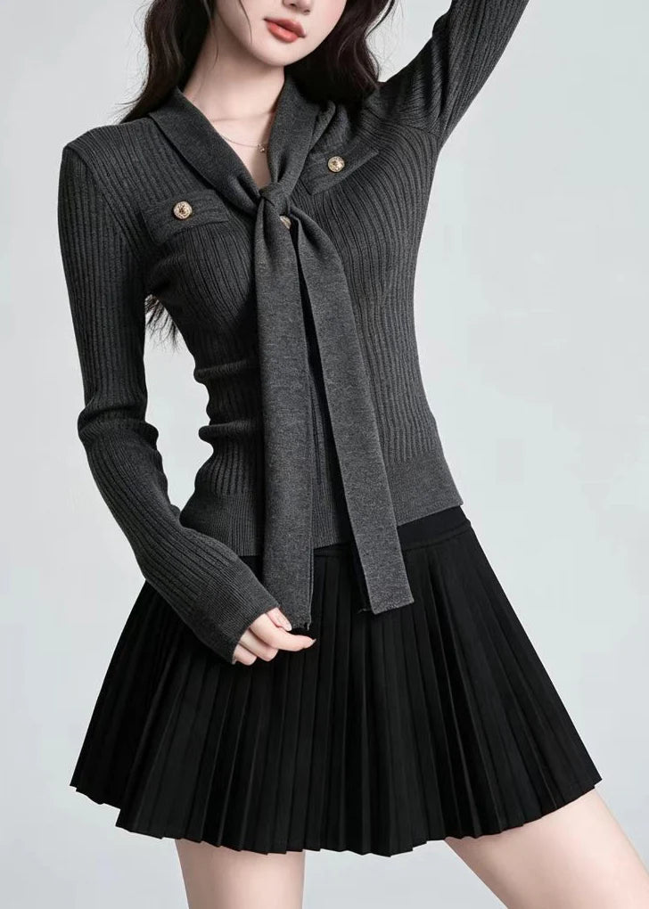 Haut Femme Col V Manches Longues Coupe Ajustée 3